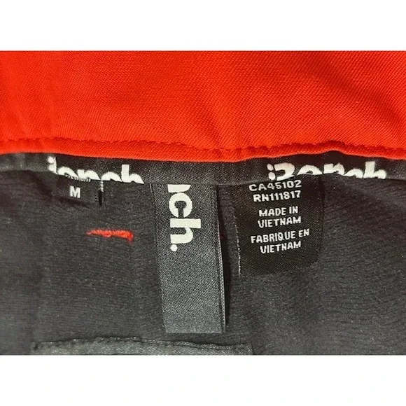 Bench UK Mens Ski Snowboarding Waterproof Pants Red Cargo Pockets NWT - M - Picture 10 of 16